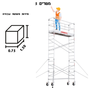 פרו פיגום , פיגום נייד, פיגום גלגלים, פיגום אלומיניום, פיגום צר, פיגום נייד להשכרה