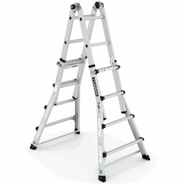 סולם טלסקופי TELESKY – 4×4 שלבים