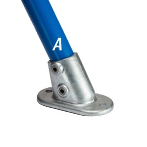 אוגן זוויתי לרצפה (45°–60°) – Kee Klamp Type 63