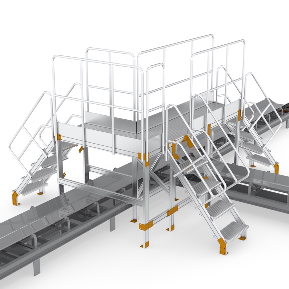 פלטפורמות מעבר פס למסועים וייצור